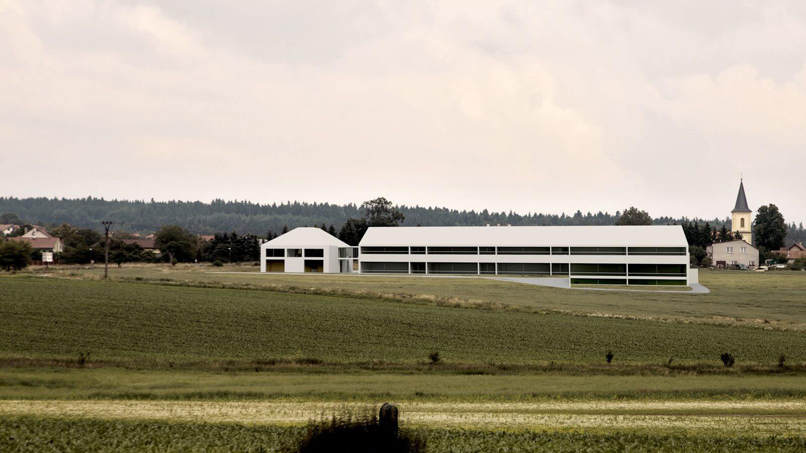 (1, 6, 'Interier_03.jpg', 'NÁVRH ZÁKLADNÍ ŠKOLY', 'Studie vznikla jako soutěžní projekt v mezinárodní dvoukolové soutěži. Návrh postoupil do druhého kola soutěže. V prvním kole bylo odevzdáno 61 návrhů, do kola druhého postoupilo 5. Soubor staveb v sobě zahrnuje též veřejnou a školní knihovnu a mateřskou školku.\n\n<br><br>\nPro budovu nové školy v Psárech a Dolních Jirčanech byl určen pozemek na okraji vsi, ale v blízkosti původního jádra. Na pozemku je vícero omezujících limitů pro stavbu: ochranné pásmo plynovodu a plánovaná stavba silnice napojující se na pražský okruh, územní limity (maximálně 2 nadzemní podlaží, zastavěnípozemku z 25%, což je z 16 049 m2 ‐ 4012m2.)\n\n<br><br>\nObjem a prostorový archetyp školy v kontextu vesnice pokládáme za ekvivalent středověkého kláštera, který vesnici není cizí. Stejně jako škola byl klášter centrem vzdělanosti, místem, kde se opisovaly knihy. Nová škola v Psárech dominuje vesnici objemově, má být centrem společenského života obce, nejdůležitějším objektem Psár a Dolních Jirčan.\n\n<br><br>\nHledaným archetypem se proto stala kompaktní hmota ‐čtyřkřídlé prostorové uspořádání s vnitřním dvorem. Toto původně jen klášterní schéma převzaté středověkými školami a univerzitami (Karolinum, CollegiumJagelonicum v Krakově, Oxford, Bologna…), je s malými úpravami zrecyklováno a soudobě interpretováno.', 'AS', 'Helena Sosnová (Suchá), Vojtěch Sosna', 'Psáry u Prahy', '2014', 'Architektonická soutěž', 'Odměna')