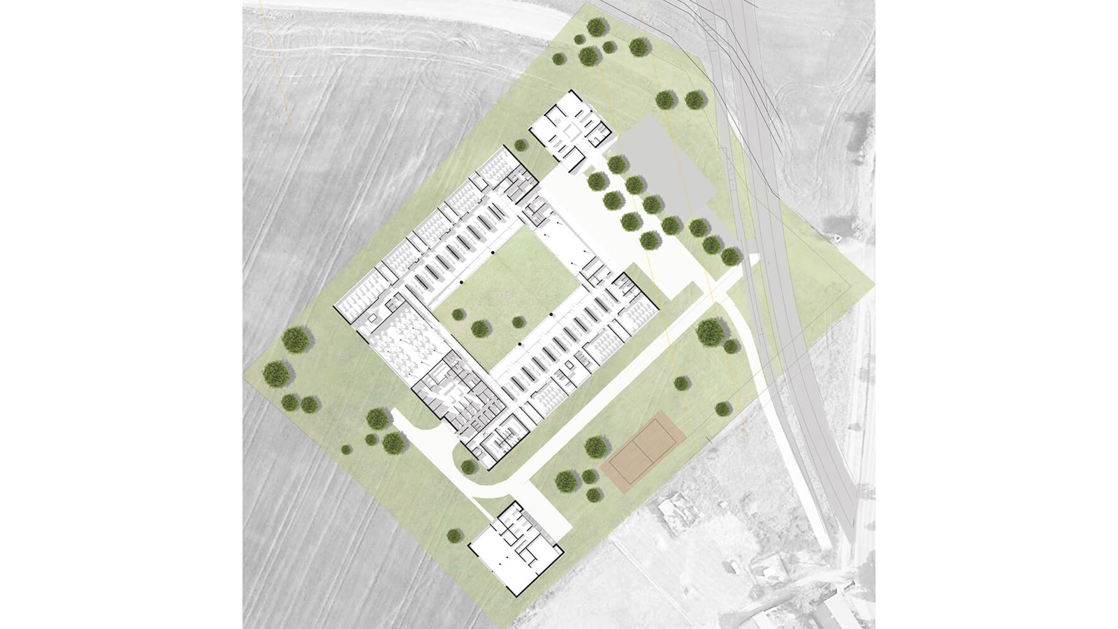 (1, 6, 'Interier_03.jpg', 'NÁVRH ZÁKLADNÍ ŠKOLY', 'Studie vznikla jako soutěžní projekt v mezinárodní dvoukolové soutěži. Návrh postoupil do druhého kola soutěže. V prvním kole bylo odevzdáno 61 návrhů, do kola druhého postoupilo 5. Soubor staveb v sobě zahrnuje též veřejnou a školní knihovnu a mateřskou školku.\n\n<br><br>\nPro budovu nové školy v Psárech a Dolních Jirčanech byl určen pozemek na okraji vsi, ale v blízkosti původního jádra. Na pozemku je vícero omezujících limitů pro stavbu: ochranné pásmo plynovodu a plánovaná stavba silnice napojující se na pražský okruh, územní limity (maximálně 2 nadzemní podlaží, zastavěnípozemku z 25%, což je z 16 049 m2 ‐ 4012m2.)\n\n<br><br>\nObjem a prostorový archetyp školy v kontextu vesnice pokládáme za ekvivalent středověkého kláštera, který vesnici není cizí. Stejně jako škola byl klášter centrem vzdělanosti, místem, kde se opisovaly knihy. Nová škola v Psárech dominuje vesnici objemově, má být centrem společenského života obce, nejdůležitějším objektem Psár a Dolních Jirčan.\n\n<br><br>\nHledaným archetypem se proto stala kompaktní hmota ‐čtyřkřídlé prostorové uspořádání s vnitřním dvorem. Toto původně jen klášterní schéma převzaté středověkými školami a univerzitami (Karolinum, CollegiumJagelonicum v Krakově, Oxford, Bologna…), je s malými úpravami zrecyklováno a soudobě interpretováno.', 'AS', 'Helena Sosnová (Suchá), Vojtěch Sosna', 'Psáry u Prahy', '2014', 'Architektonická soutěž', 'Odměna')