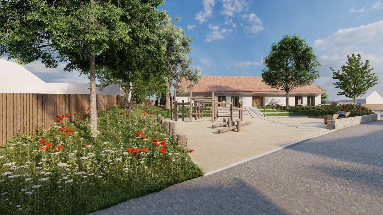 (10, 6, 'Interier_02.jpg', 'Kulturní dům', 'Zadáním soutěže bylo vytvoření nového centra vesnice s budovami kulturního/obecního domu a altánu. Současná poloha Obecního domu, tvar pozemku a jeho ohraničení komunikacemi nebylo ideální pro vytvoření nové návsi a zajištění dostatečného funkčního propojení. Proto se v návrhu uvažuje o rozdělení programu Obecního domu na program úřední (Obecní úřad) a společenský (hospoda se sálem) a umístit je do dvou samostatných budov. Obecní úřad je ponechán v budově bývalé Obecní školy. Hospoda se sálem je přesunuta do novostavby v severní části návsi, do místa, kde stával nyní již zdemolovaný historický statek. Budovy spolu komunikují a vzniká tak mezi nimi jasně definovaný prostor návsi jako společenského, kulturního a volnočasového centra obce. Přesunutím hospody a sálu dále od rušné silnice dodává společenskému životu obce doslova nový dech a zaručuje mnohem reprezentativnější prostředí. Vydlážděné okolí objektu nabízí dostatek prostoru pro konání společenských a kulturních akcí všeho druhu. V případě potřeby se mohou hospoda, sál a vydlážděný předprostor spojit v jeden fluidní funkční celek. Objekt Obecního úřadu očišťujeme od přístaveb. Tím získáváme nový průchod kolem východní fasády a přístup na náves přímo od autobusové zastávky. Architektura samotného společenského domu je jednoduchá navazující na archetyp venkovských domů. Tradiční dům se sedlovou střechou se nijak nesnaží na sebe upoutat pozornost. Pouze čtvercové okno, které jakoby procházelo skrze celý dům dává na sebe upozornit, že se jedná o současnou architekturu. Zbylý historický objekt je očištěn od přístaveb, tak aby vynikla estetika eklektického domu.', 'AS', 'Helena Sosnová, Anna Schneiderová', 'Stránecká Zhoř', '2023', 'Architektonická soutěž', None)