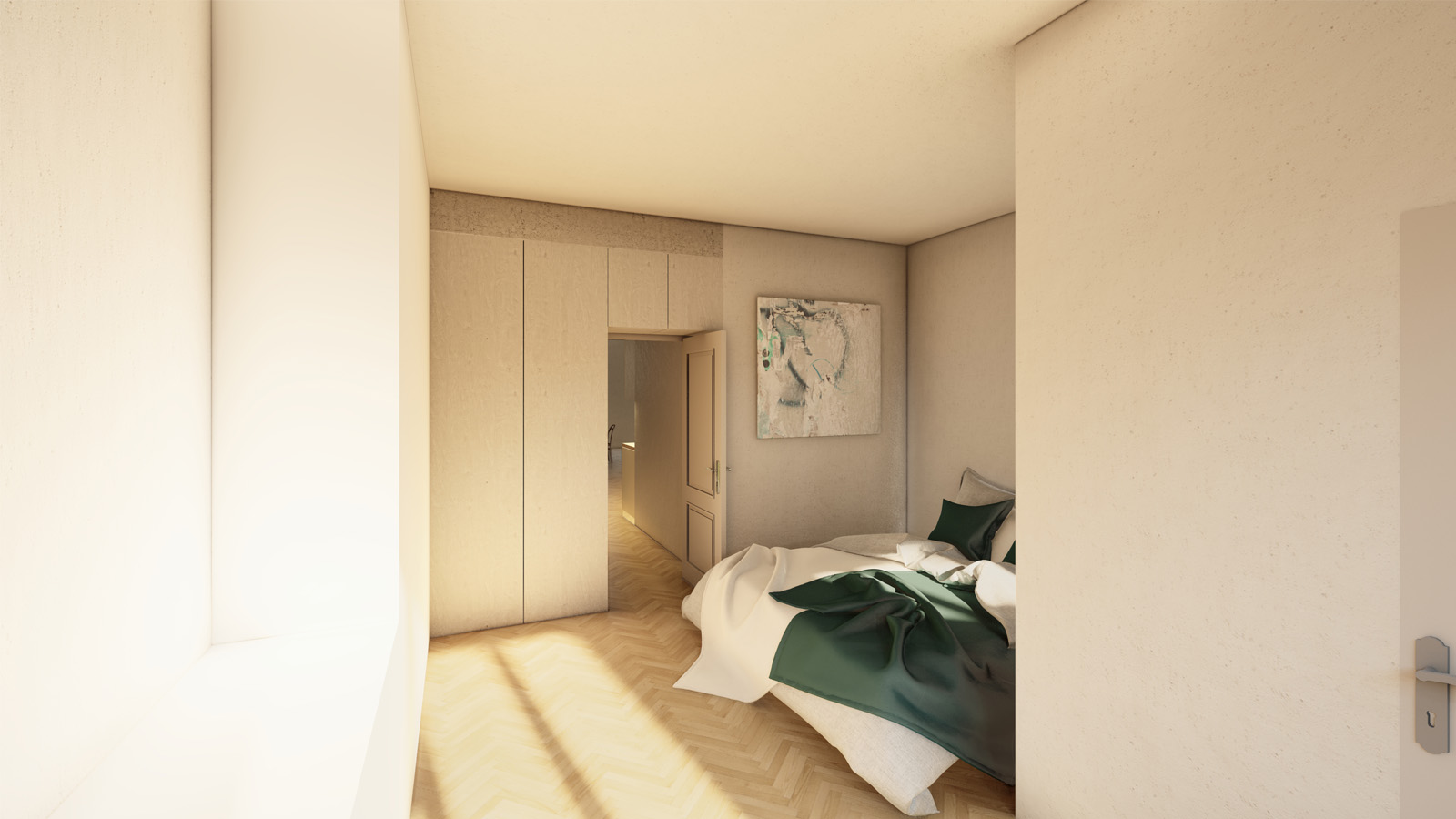 (15, 6, 'Pudorys_01.jpg', 'Přestavba bytu', 'Zadáním návrhu byla rekonstrukce bytu v žádané pražské čtvrti. Byt z 30. let minulého století měl velkou výhodu ve svém nosném systému. Železobetonový skeletový systém umožňoval odstranit stávající příčky a dispozici uzpůsobit potřebám 21. století. Základem návrhu se stal požadavek na snadnou proměnu bytu z velkorysého 2kk na 3kk, pro potřeby budoucí rodiny. Orientace bytu sever/jih, pozice oken a rozložení obytných a ložnicových prostor definovala rozložení celého bytu. Zbylé prostory byly věnovány zázemí bytu. Veškeré zázemí je rámováno mezi betonové průvlaky a sloupy a je barevně tónováno do šedých odstínů, tak aby vyniklo umění a osobní předměty majitele. Původní kvalitní prvky, jako jsou dveře, kování a parkety byly znovu použity, tak aby nezmizela historická stopa architektury 30. let. Barevná střídmost interiéru byla narušena výraznými barvami v zázemí bytu.', 'A', 'Helena Sosnová', 'Praha', '2025', 'Architektonická studie', None)