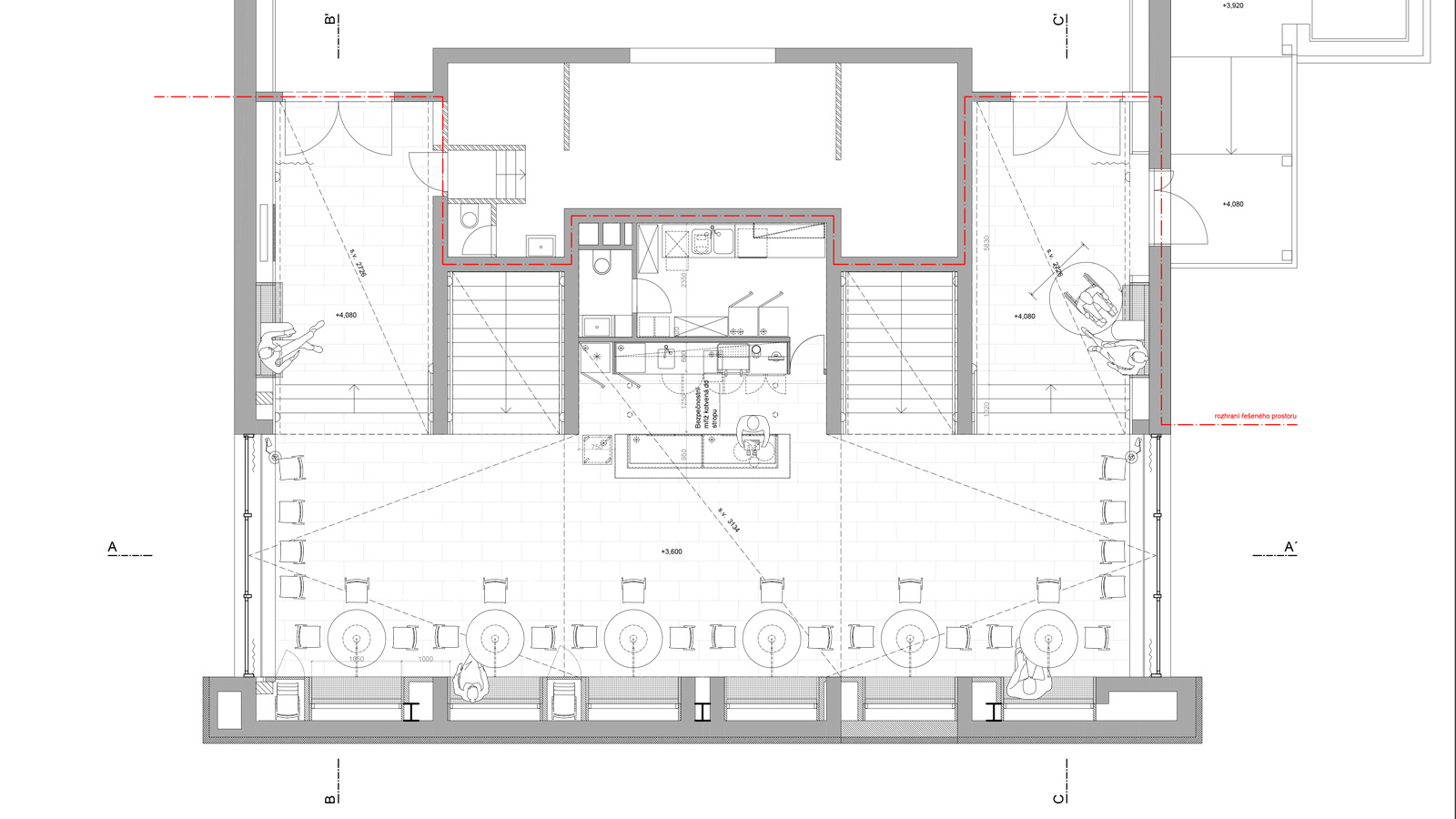 (17, 6, '06.jpg', 'Foyer kina Humpolec  (Helena Sosnová pro Atelier Bod architekti)', 'Návrh vrací foyer do původní podoby a odstraňuje nánosy starších úprav, které prostor tříštily. Přesunem „Hliníkária“- výstavy do jiné části budovy se foyer může stát plnohodnotným reprezentativním vstupem do kina. Prostor je zjednodušen, sjednocen a zpřehledněn. Klíčovou změnou je srovnání podhledů a zazdění nefunkčního okna, které nenaruší denní osvětlení díky dvojici velkých protilehlých oken. Tím foyer získává čistší a kultivovanější výraz. Nový bar nabízí kapacitu pro 42 návštěvníků. Dominantou je stěna se šesti nikami, které slouží k sezení i jako flexibilní plocha pro filmové plakáty. Důraz je kladen na akustiku a kvalitní světlo. Akustické materiály, lineární a nepřímá LED světla podporují atmosféru kina a zvýrazňují struktury použitých povrchů. Celek doplňují retro prvky odkazující na dobu vzniku budovy. Materiálové řešení kombinuje tmavé plochy, barevné akcenty a světlou kamennou podlahu, která je zachována jako hodnotný a určující prvek celého prostoru.', 'AI', 'Helena Sosnová, Vojtěch Sosna', 'Humpolec', '2025', 'Architektonická studie', None)