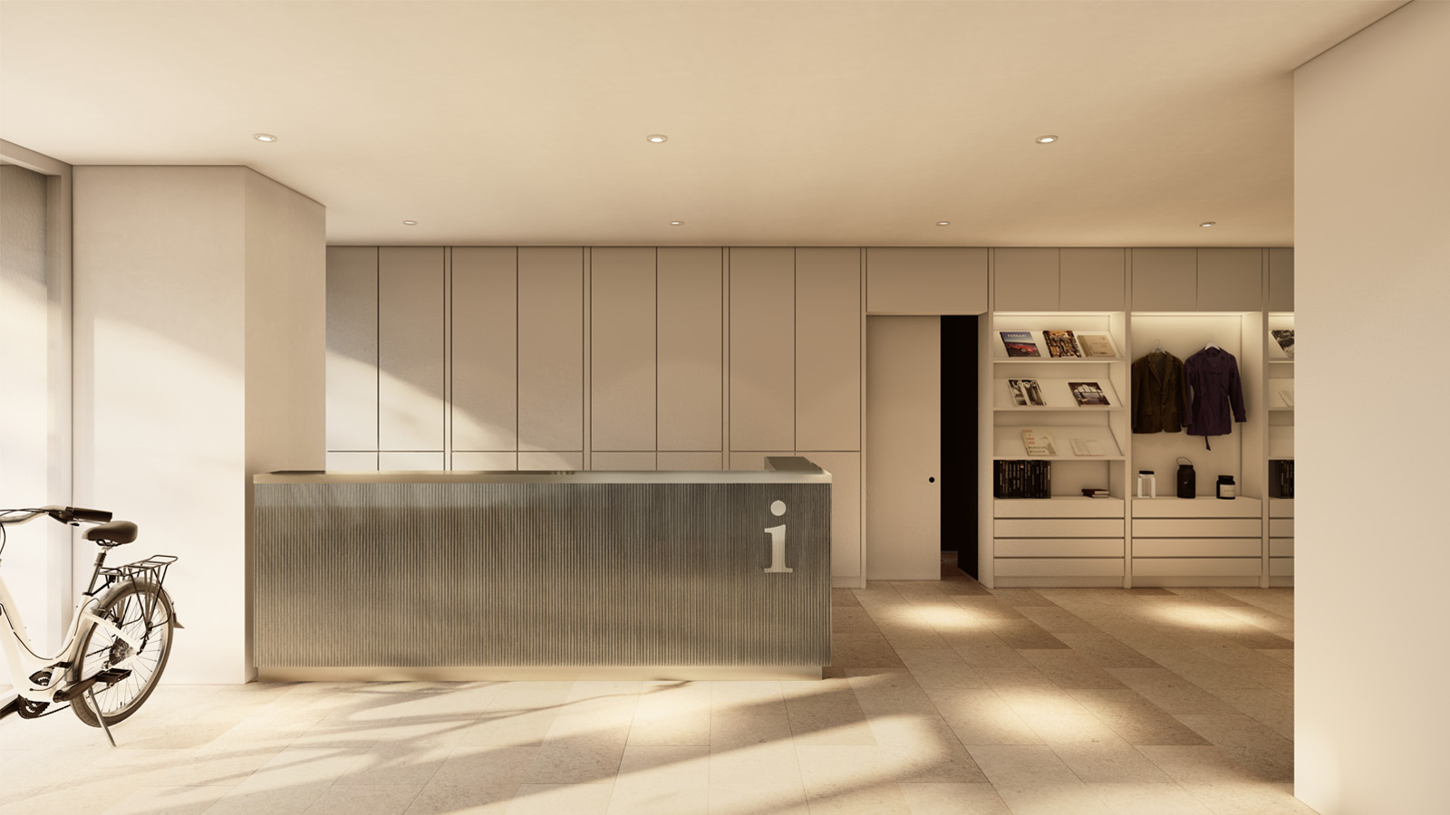 (19, 6, '06.jpg', 'Infocentrum města Humpolec (Helena Sosnová pro Atelier Bod architekti)', 'Infocentrum je navrženo jako přirozená součást veřejného prostoru – ne jen jako služba, ale jako kulturní a společenský uzel pro místní i návštěvníky. Je otevřené, přívětivé a vizuálně propojené s městským kinem, kavárnou i probíhající projekcí. Stává se tak vstupní branou k širším kulturním zážitkům. Návrh respektuje původní architekturu budovy a pracuje s jejím hlavním motivem – symetrií. Tu přenáší i do nového dispozičního řešení. Zvětšené prosklení směrem do Husovy ulice zdůrazňuje transparentnost a dostupnost služeb. Přízemí tvoří informační pult propojený s prodejní a výstavní plochou. Zázemí (kanceláře, kuchyňka, toalety, sklad) je rozšířeno a logicky navazuje na infocentrum i kino. Součástí je také prostor pro výstavu "Hliníkária". Pokladna kina je nově přesunuta do prostoru šaten. Vestavěný nábytek s úložnými funkcemi minimalizuje potřebu dalších skladů. Interiér vychází z místního kontextu – zachována je původní dlažba, osvětlení odkazuje na atmosféru kinosálu. Dominantním materiálem je hliník, zvolený pro svou čistotu i symbolický význam. Odkazuje na známou repliku z filmu Marečku, podejte mi pero!, která spojila Humpolec s postavou Hliníka. Motiv dodává prostoru lehkost a nadhled a posouvá infocentrum od pouhé funkce k místu s vlastním příběhem.', 'AI', 'Helena Sosnová, Vojtěch Sosna', 'Humpolec', '2025', 'Architektonická studie', None)