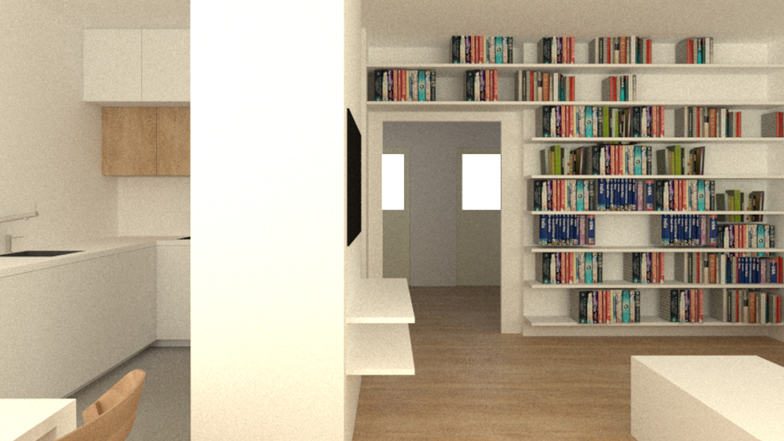 (5, 6, 'Pudorys.jpg', 'Rekonstrukce panelového bytu', '40 let starý panelákový byt 3+1 na okraji Prahy vyžadoval pro další používání částečnou modernizaci s důrazem na praktičnost a snadnou údržbu. Zadáním bylo propojení obývací prostory s kuchyní s možností částečného oddělení. Toho bylo dosaženo výměnou dvou standardních vstupů za jeden větší, řešený zašupovacími dveřmi a částečným odstraněním betonového panelu. Samotná kuchyň byla navržena v minimalistickém stylu s podlahou odolnou proti poškození z běžné činnosti. V obývací části je navržena knihovna přes celou stěnu. Na podlahovou krytinu byla doporučena plovoucí dřevěná podlaha. ', 'AI', 'Helena Sosnová', 'Praha', '2018', 'Architektonická studie', None)