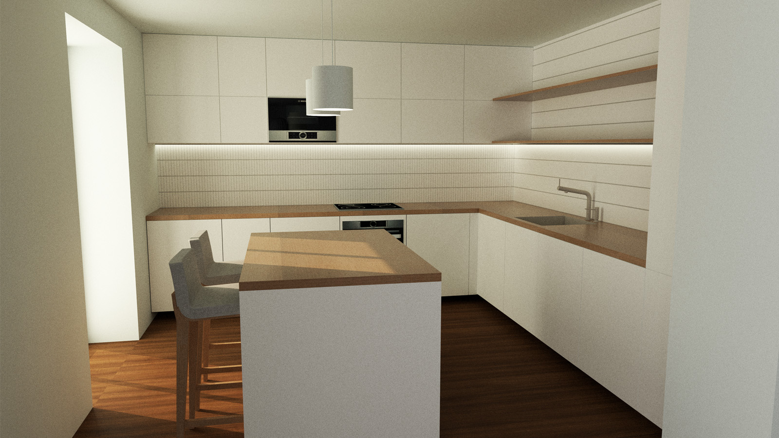 (7, 6, 'Pudorys_01.jpg', 'Rekonstrukce rodinného domu', 'Mladá čtyřčlenná rodina si pořídila polovinu dvojdomku z 80.let 20. století na předměstí Prahy. K dispozičním úpravám bylo doporučeno přízemí i první patro, tak aby dům splňoval současné standardy a požadavky rodiny. Byl zde navržen obývající prostor s kuchyní, tři samostatné ložnice a k tomu odpovídající sociální zázemí. Vzhledem k tomu, že dům byl stavěn svépomocí, byla snaha o minimální zásahy do původních hurdiskových stropů. Srovnáním podlah došlo k maximálnímu zlepšení světlých výšek v domě. Z přízemí, které je propojeno do jednoho velkého prostoru s kuchyňskou a obývací částí je nově možný přístup do zahrady francouzskými a posuvnými okny. Otevření a úprava geometrie schodiště do prvního patra přispělo k propojení a prosvětlení prostoru. V prvním patře došlo k přesunutí koupelny a WC, nyní s přirozeným osvětlením z velkého okna, z východní strany na západní. Díky tomu má každý ze tří pokojů samostatný vstup ze společné chodby. Drobným úpravám se nevyhnuly i společné prostory. Všechna okna na objektu jsou nově osazená a také byla položena nová dřevěná podlaha.', 'A', 'Helena Sosnová', 'Roztoky u Prahy', '2021', 'Realizace', None)