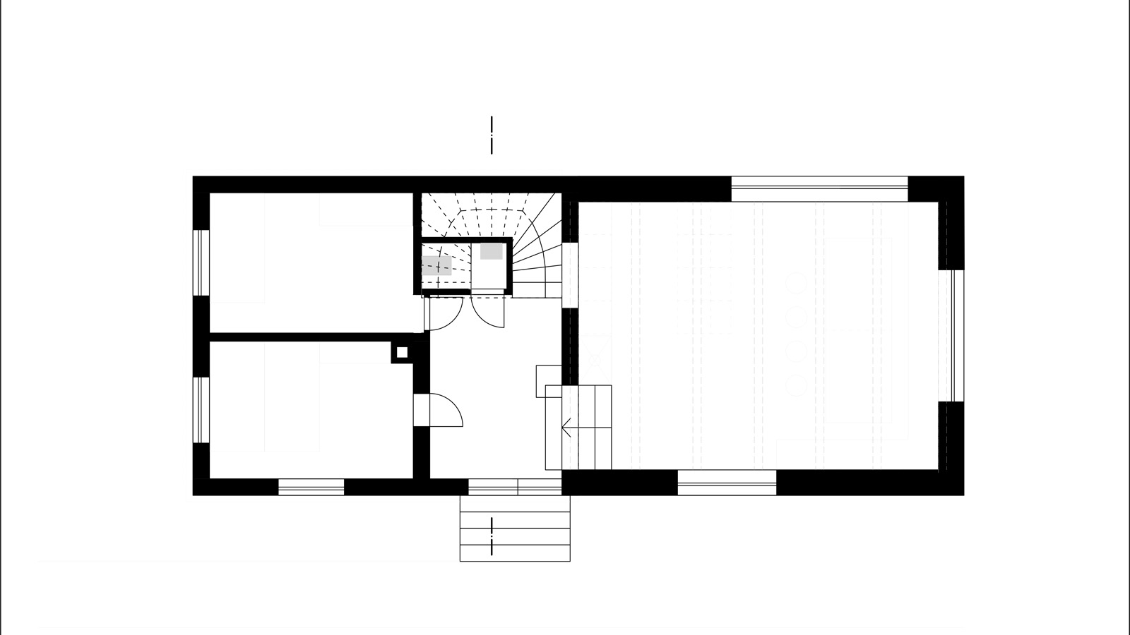 (9, 6, 'Pudorys_02.jpg', 'Přístavba chaty', 'Majitelé víkendové chaty v podhůří českých hor přišli s přáním o rozšíření stávajícího objektu pro potřeby velké široké rodiny.  Návrh vycházel z proporcí chaty z  60. let min. století. Respektuje je ji a hmotově na ni navazuje. K původnímu objektu se sedlovou střechou navazuje přístavba, která byla orientována severovýchodním směrem tak aby umožňovala výhledy na blízké hory. Dostavba získala vyšší konstrukční výšku posazením na úroveň terénu oproti původnímu, částečně podsklepenému objektu. Tím bylo docíleno prostorově pestrého a zábavného propojení tří výškových úrovní. Dominantním materiálem nové přístavby je dřevo, odkazující na polohu v podhůří hor a snahu o maximální propojení se zahradou a okolím.  Na základě pozdějšího průzkumu konstrukce původní chaty byl zjištěn použitý zdravotně závadný materiál (tvárnice z radioaktivní strusky). Z tohoto důvodu je projekt momentálně pozastaven.', 'A', 'Helena Sosnová', 'Bílá Třemešná', '2022', 'Architektonická studie', None)